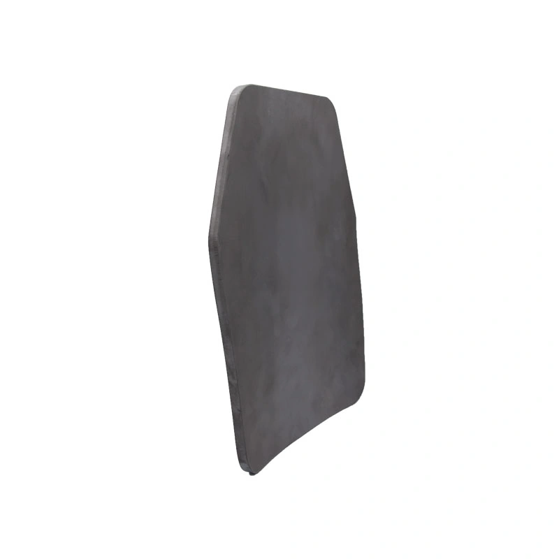 Bulletproof Plate Single-Curved Sintered Silicon Carbide (SIC) Ceramic Plate 218*270*9mm for Body Armour