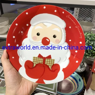 Juegos de vajilla de Navidad de porcelana de vajilla de cerámica europea