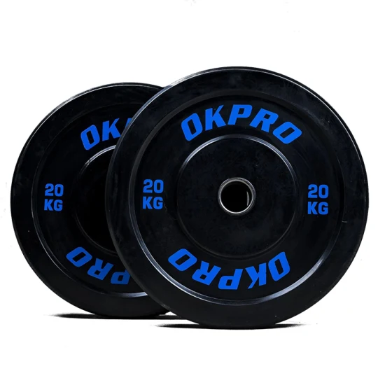 Logotipo personalizado Equipo de gimnasio Productos deportivos Fitness Barbell Peso Powerlifting Placas de peso de goma